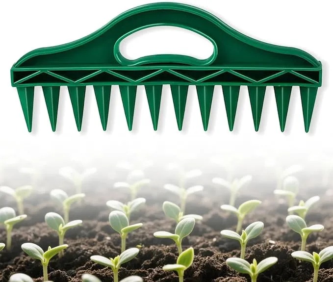 12 Hole Seed Dibber Seed Spacing Tool, Vegetable Seed Planter Tool