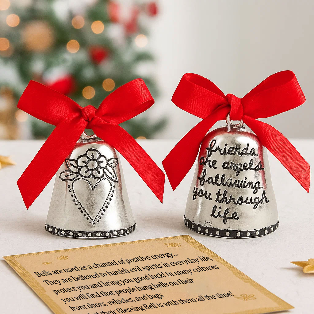 Friendship Blessing Bell Christmas Ornaments