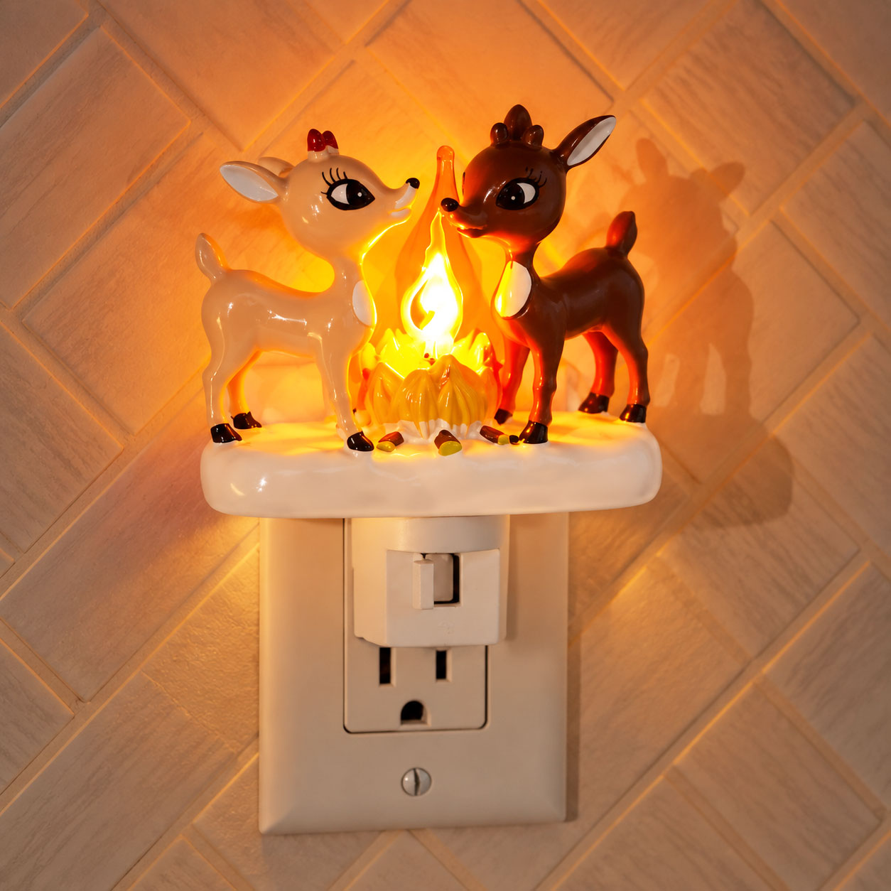 Cute Deer Night Light Plug In
