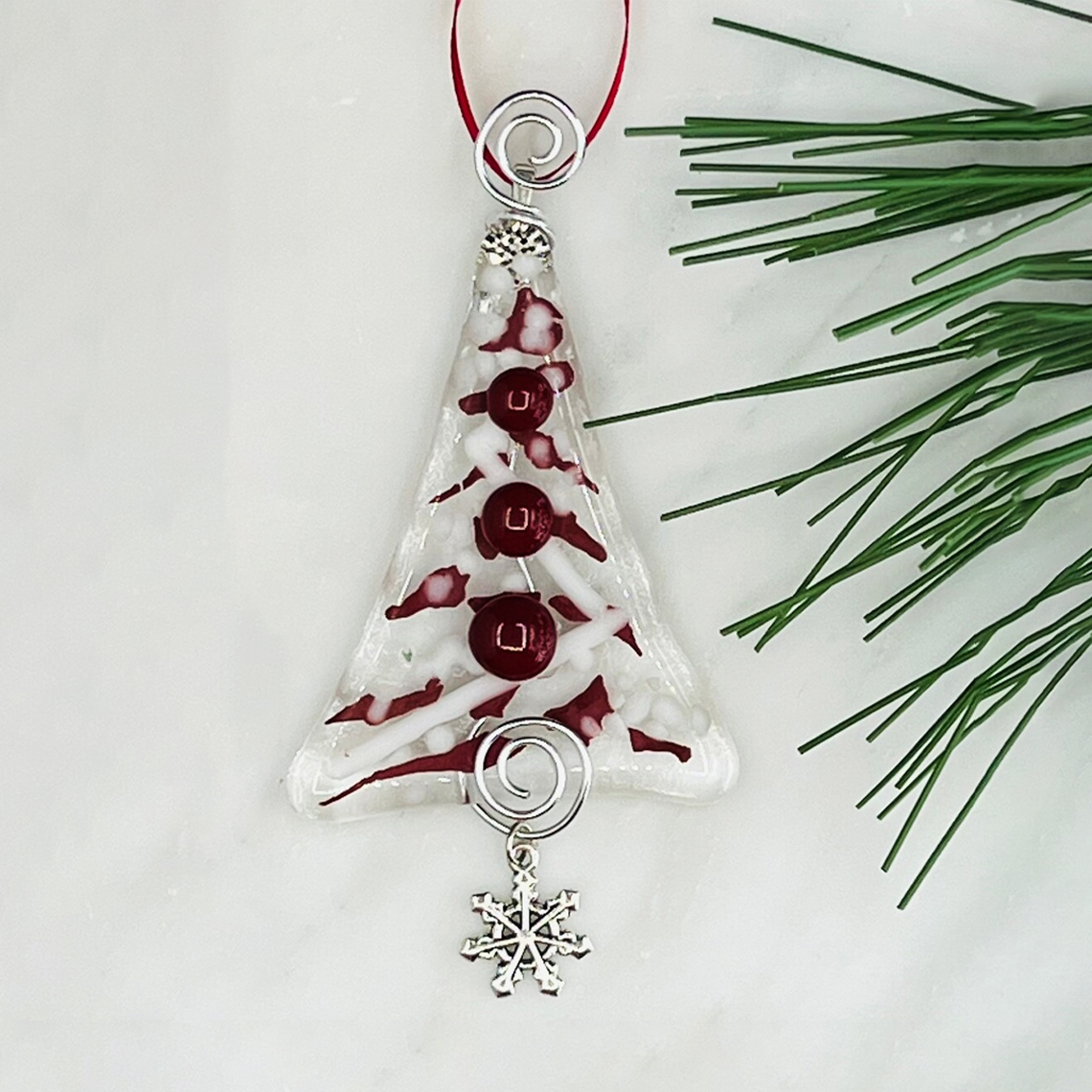 NEW! Fused Glass Christmas Ornament
