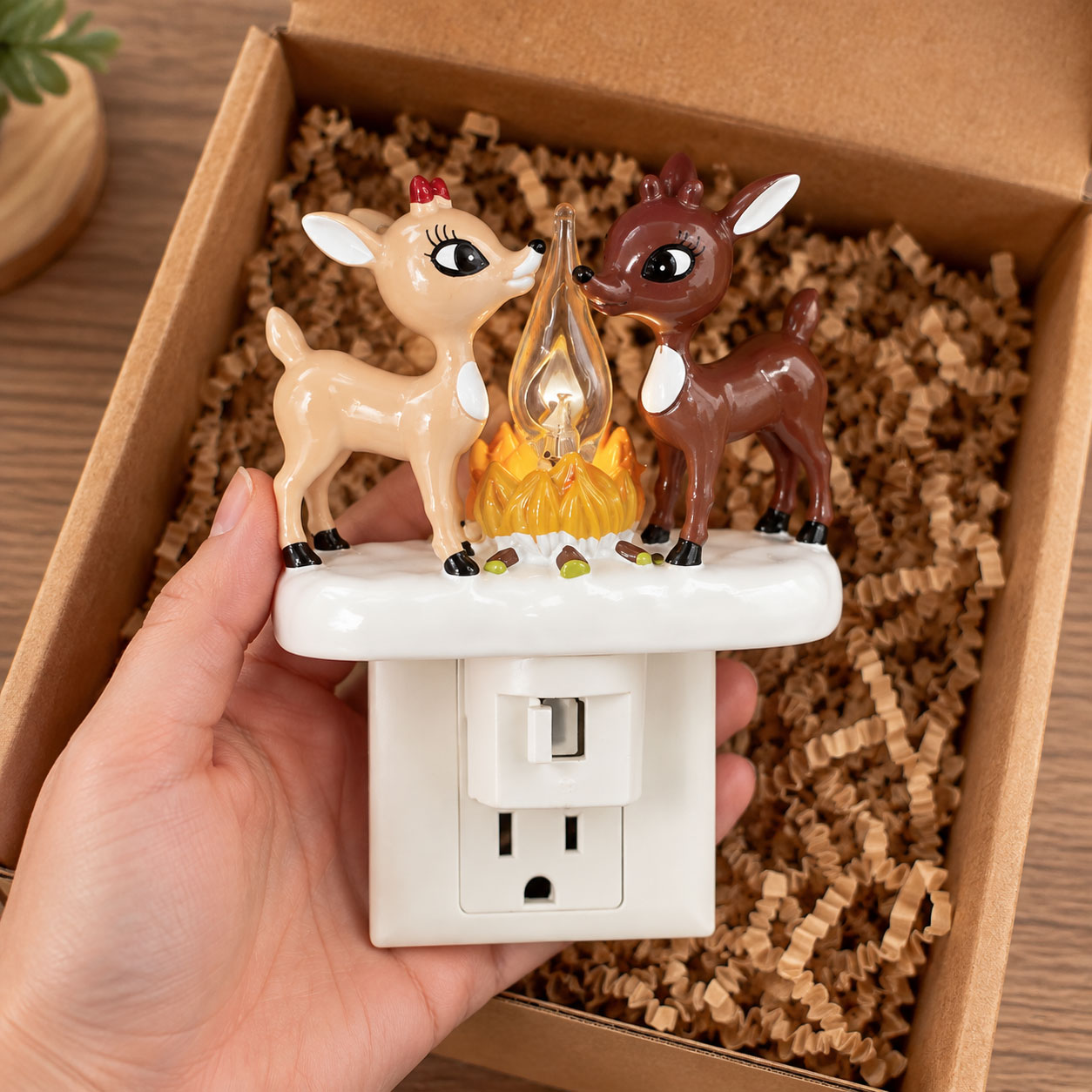 Cute Deer Night Light Plug In