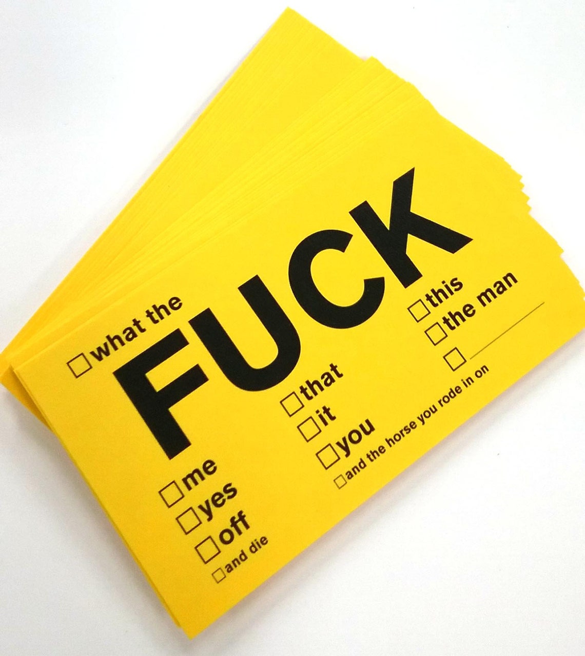 F Bomb Curse Cards, Set of 25