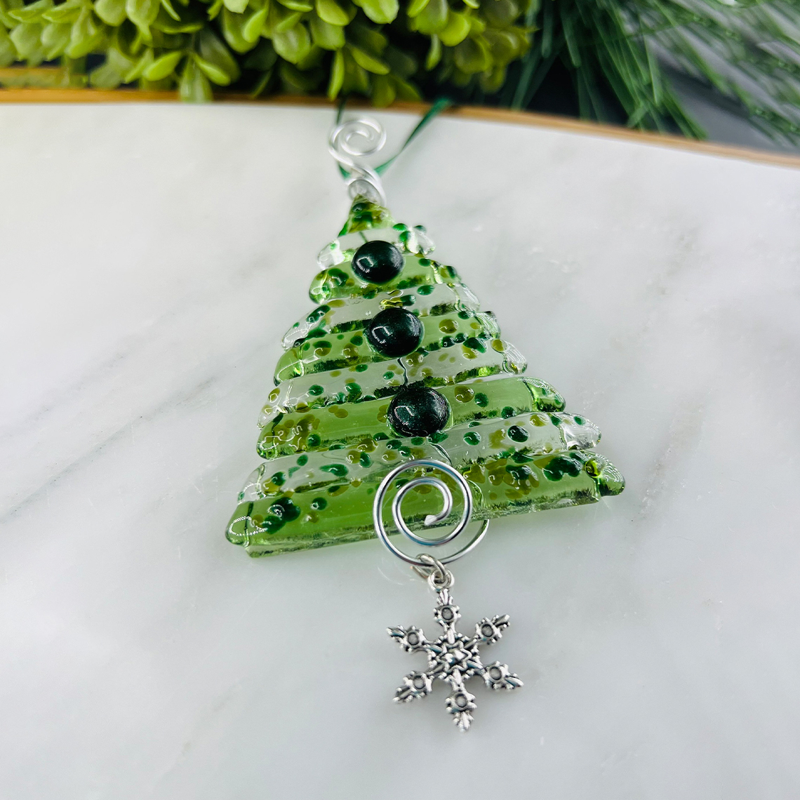 NEW! Fused Glass Christmas Ornament