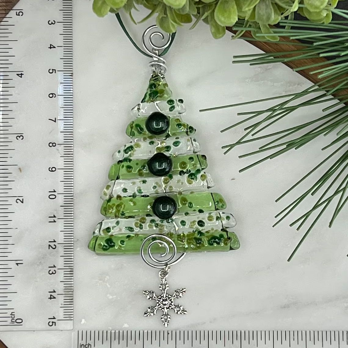 NEW! Fused Glass Christmas Ornament