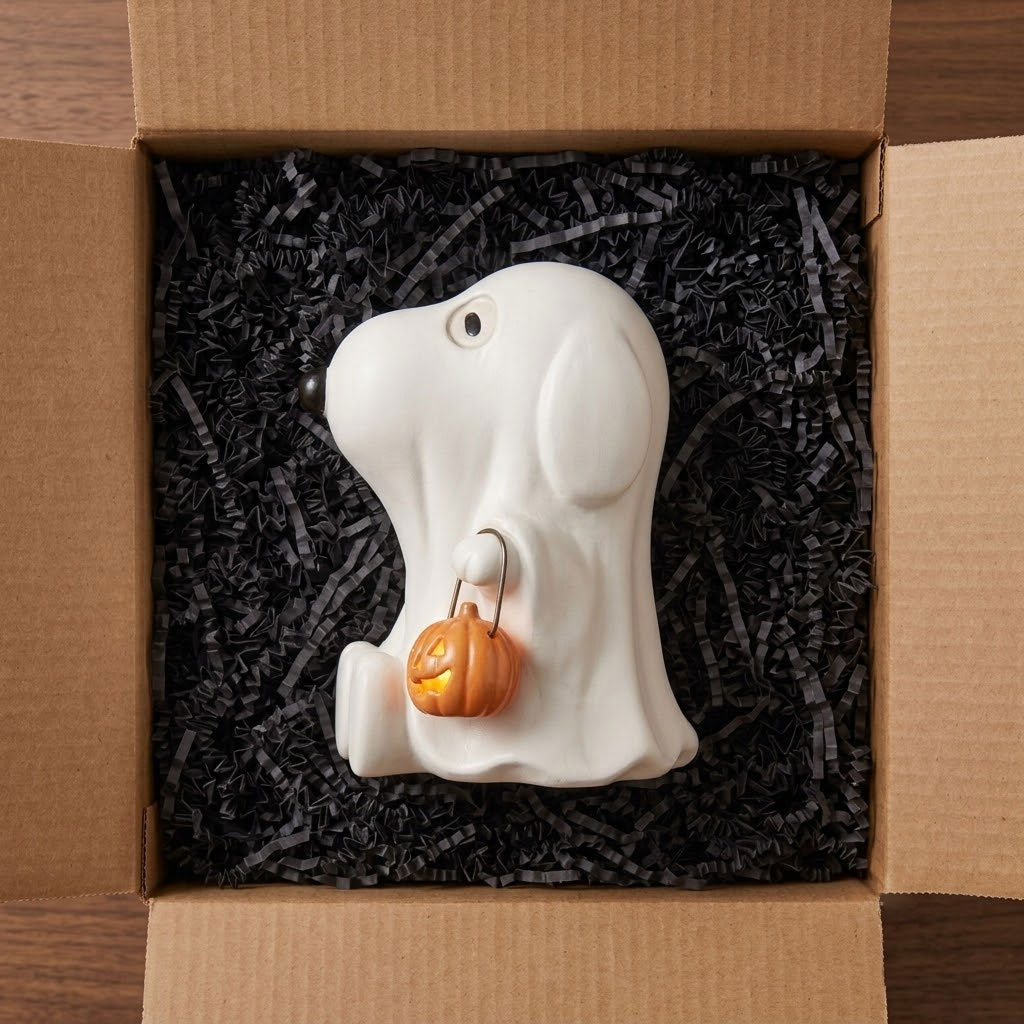 Cute Ghost Beagle Figurine 