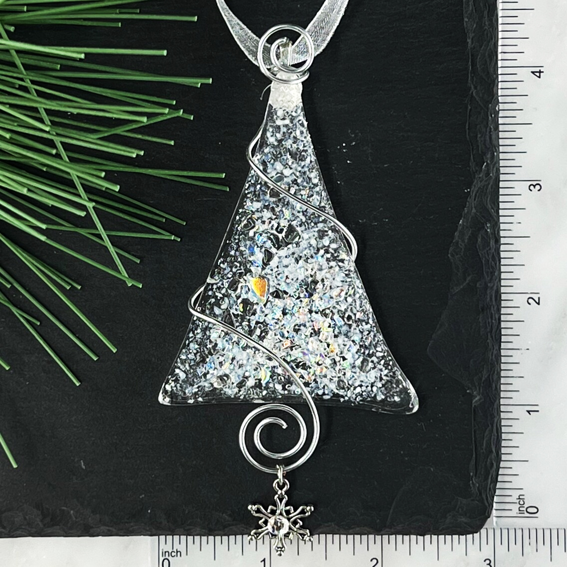 NEW! Fused Glass Christmas Ornament