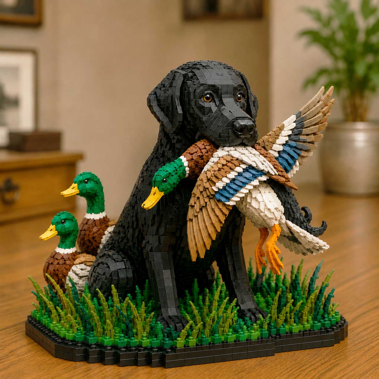 Labrador Retriever Hunting Building Blocks Set