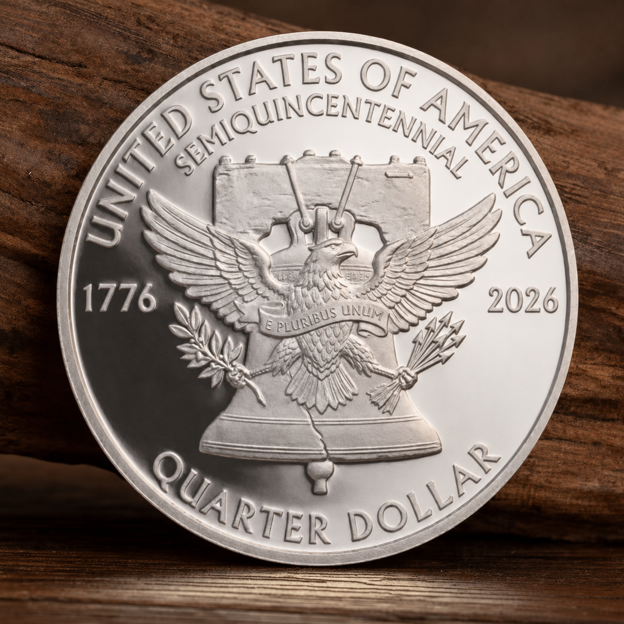 1776-2026 Semiquincentennial Silver Plated, 250th Anniversary Commemorative Coin
