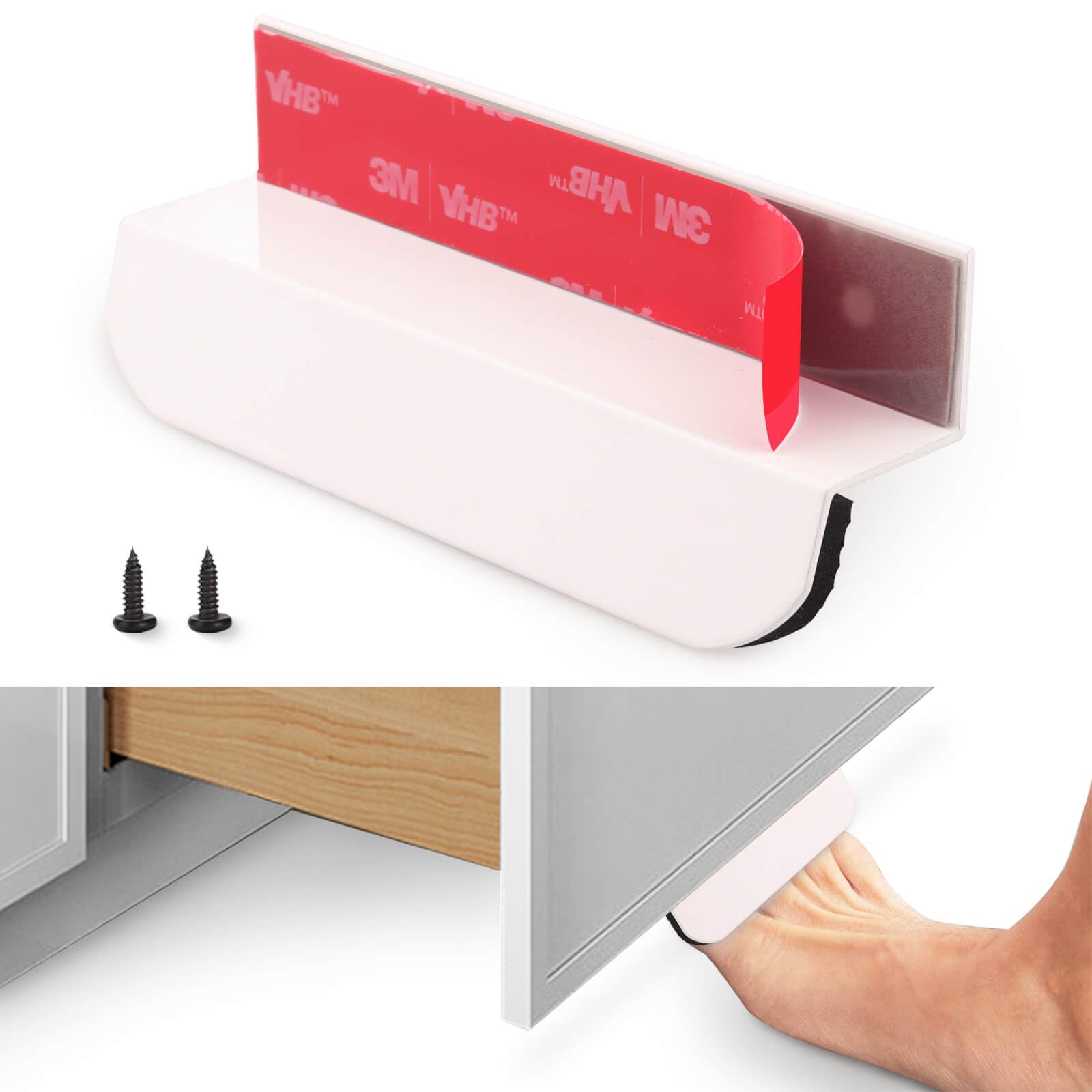 Under Cabinet Foot Pull for Trash Drawer