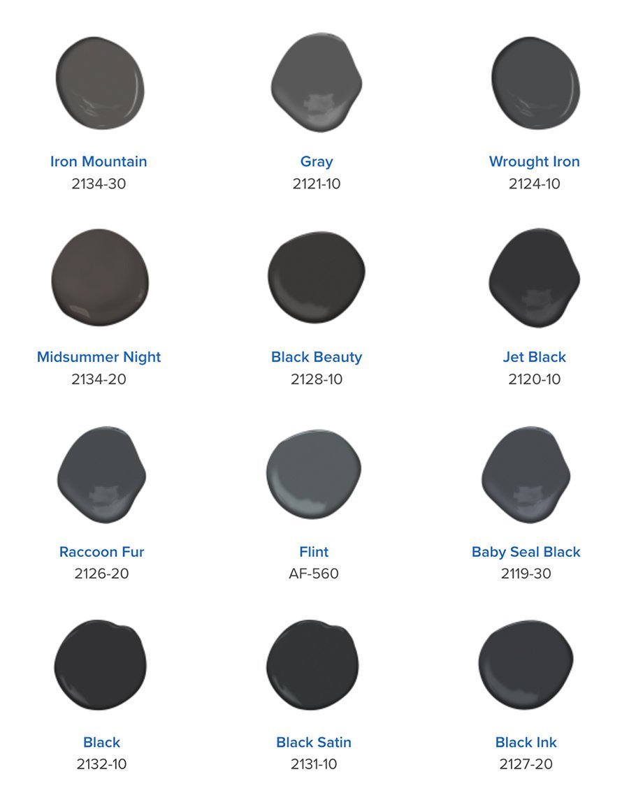 Beautiful Blacks Interior Paint