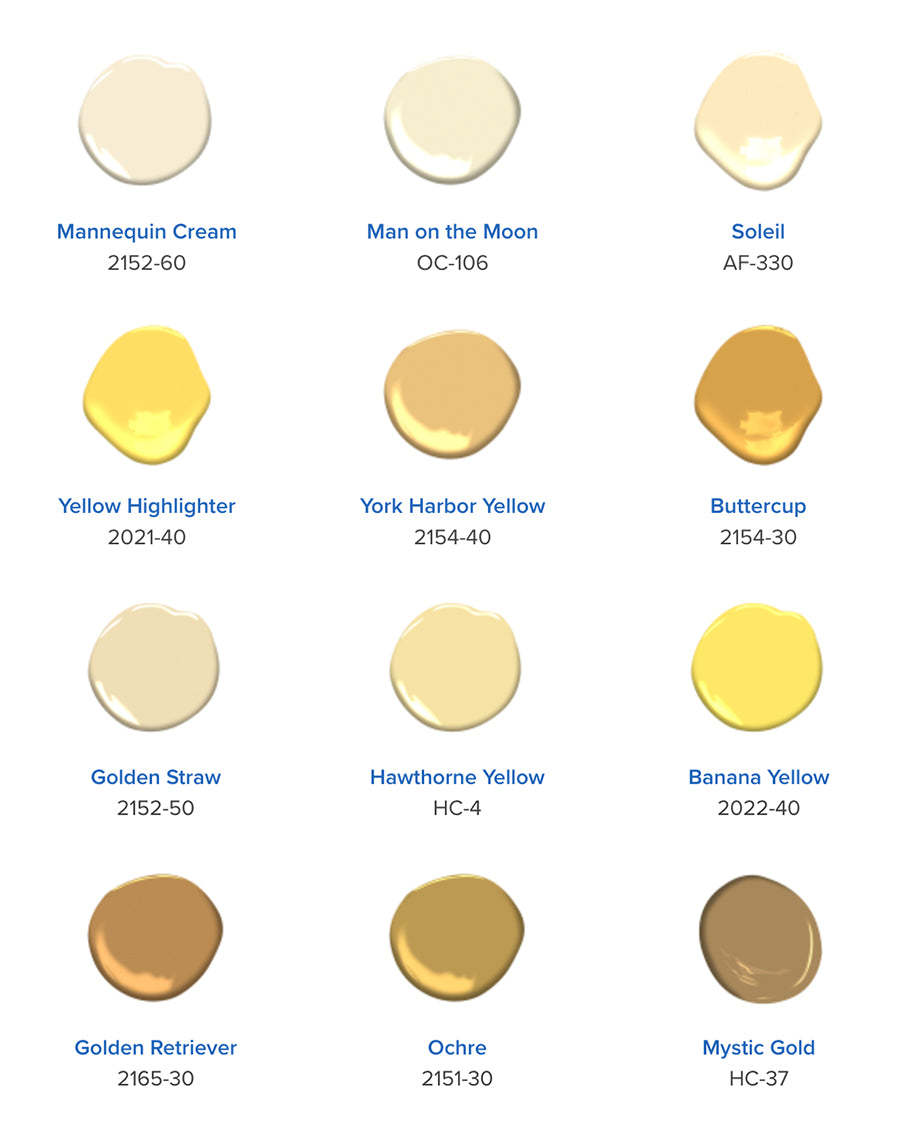 "Charmer Yellows" Interior Paints 