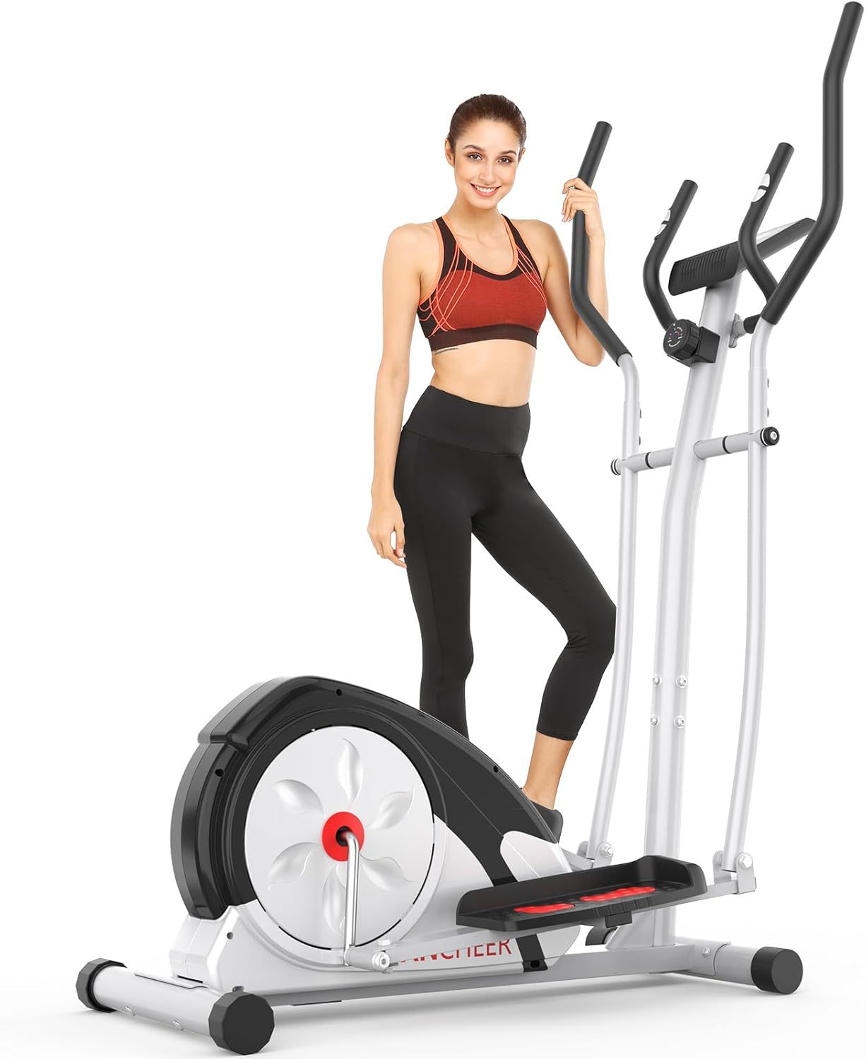 ANCHEER Elliptical Exercise Machine, Ultra-Silent Magnetic Elliptical 