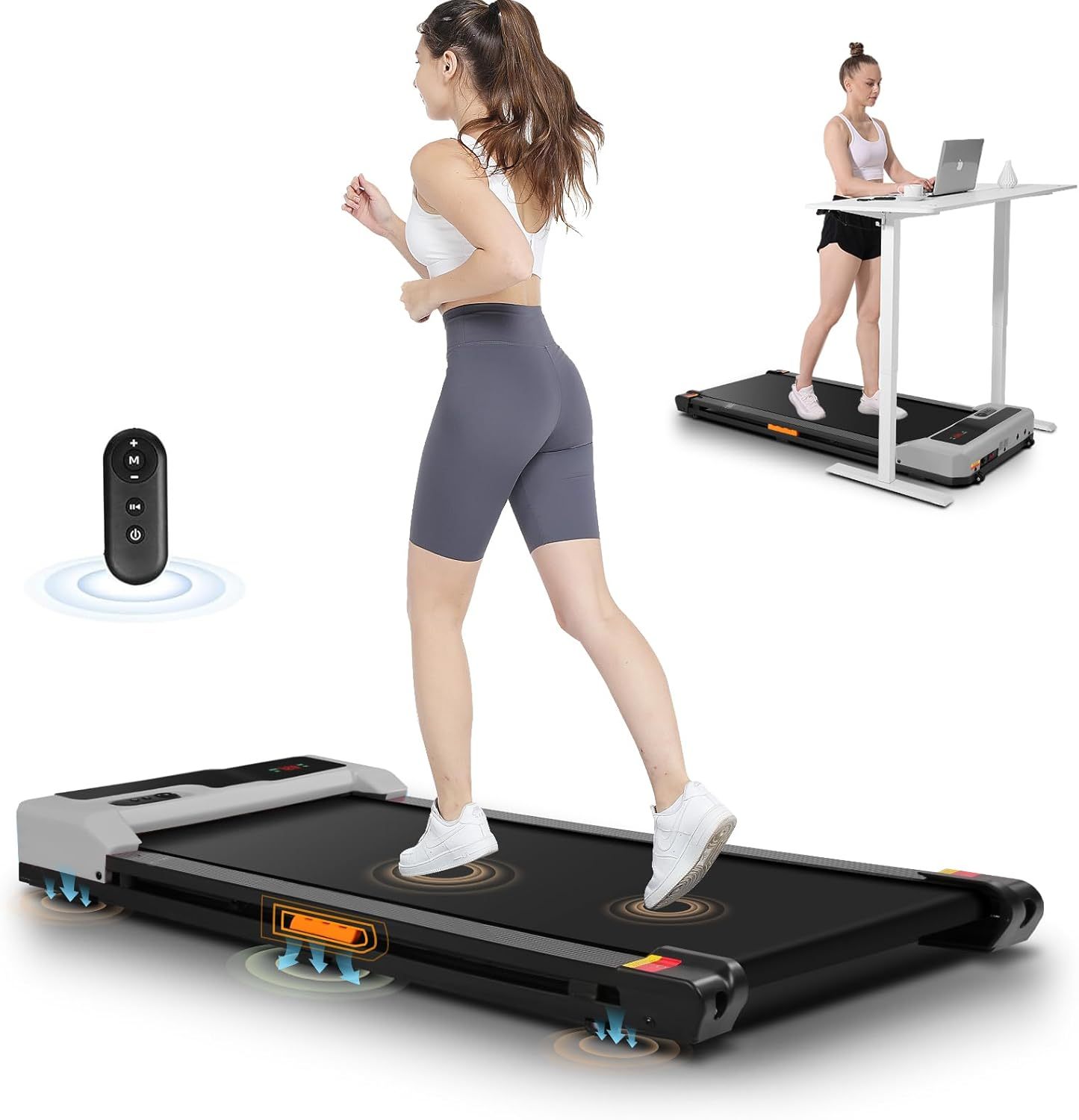 ANCHEER 2.5HP Walking Pad Treadmill with Remote Control