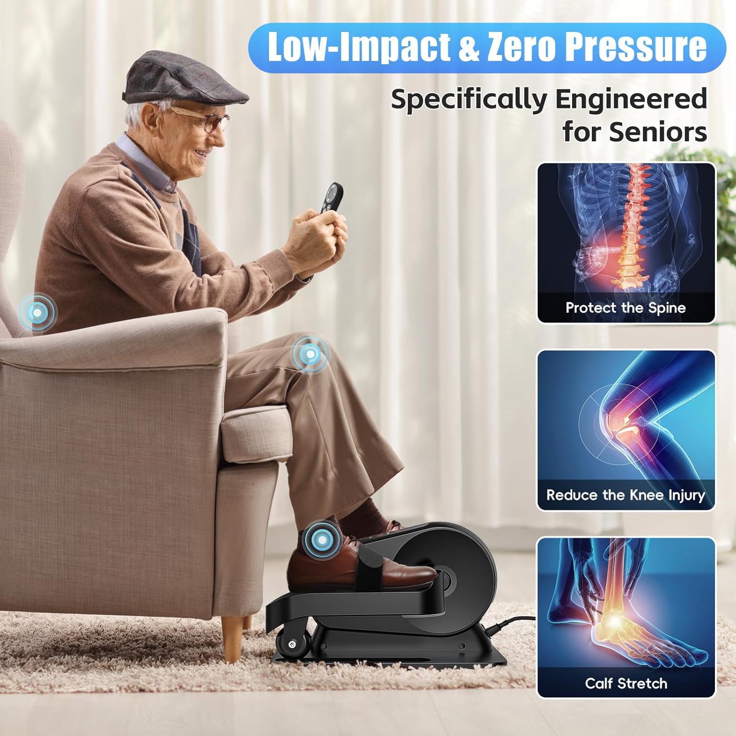 ANCHEER Under Desk Elliptical