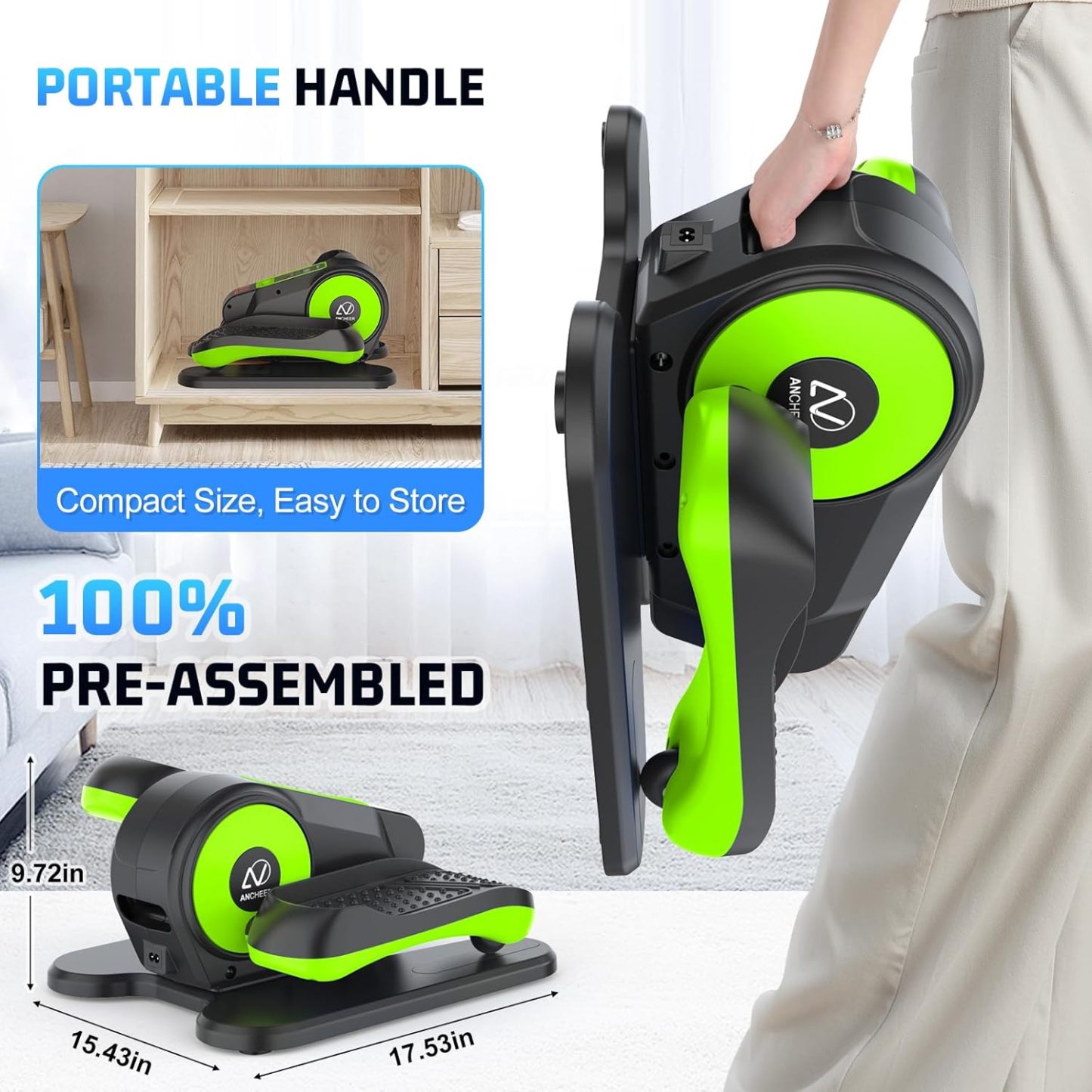 ANCHEER Under Desk Elliptical