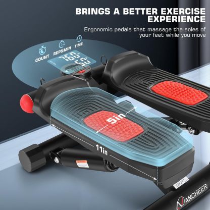 ANCHEER Steppers for Exercise at Home, Stepper with Resistance Bands