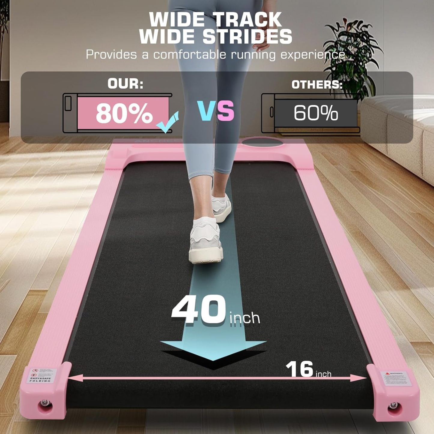 Walking Pad Treadmill with Incline