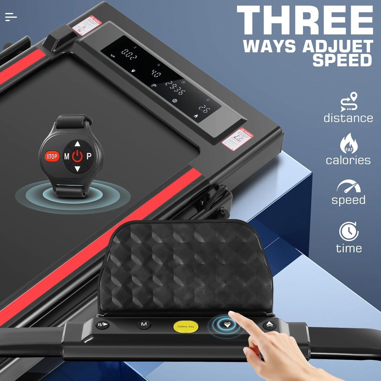 ANCHEER Treadmills, 3 in 1 Folding Treadmill with Incline