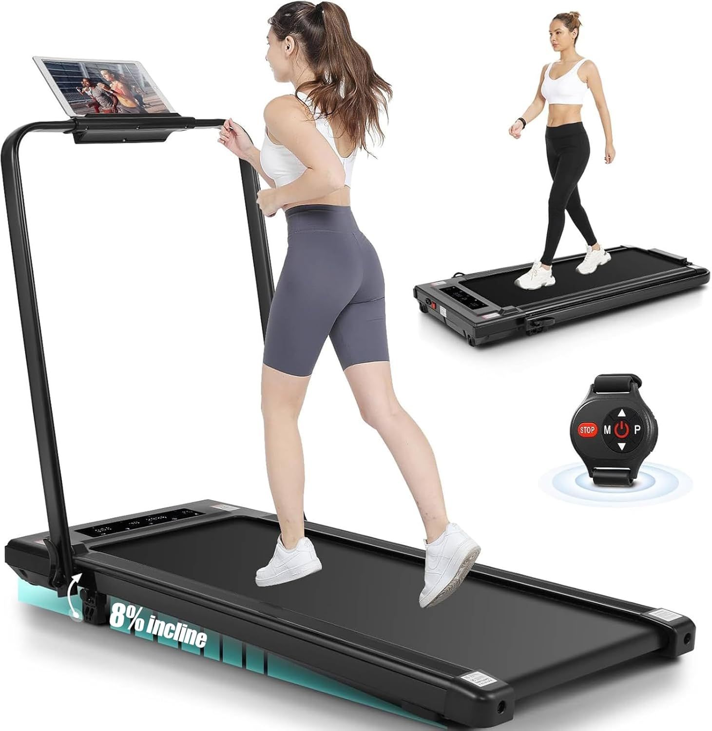 ANCHEER Treadmills, 3 in 1 Folding Treadmill with Incline