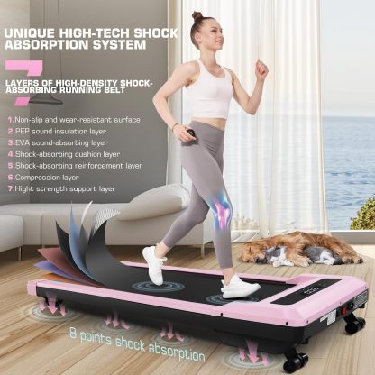 ANCHEER Walking Pad Treadmill with 9% Auto Incline
