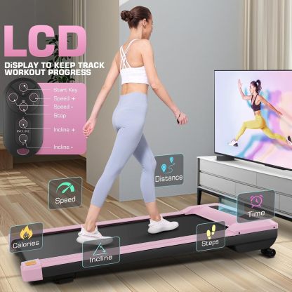 ANCHEER Walking Pad Treadmill with 9% Auto Incline