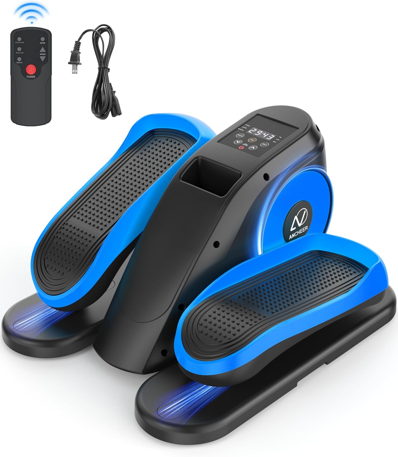 ANCHEER Under Desk Elliptical Machine, Electric Ellipse Leg Exerciser for Seniors with Remote Control-Ancheer