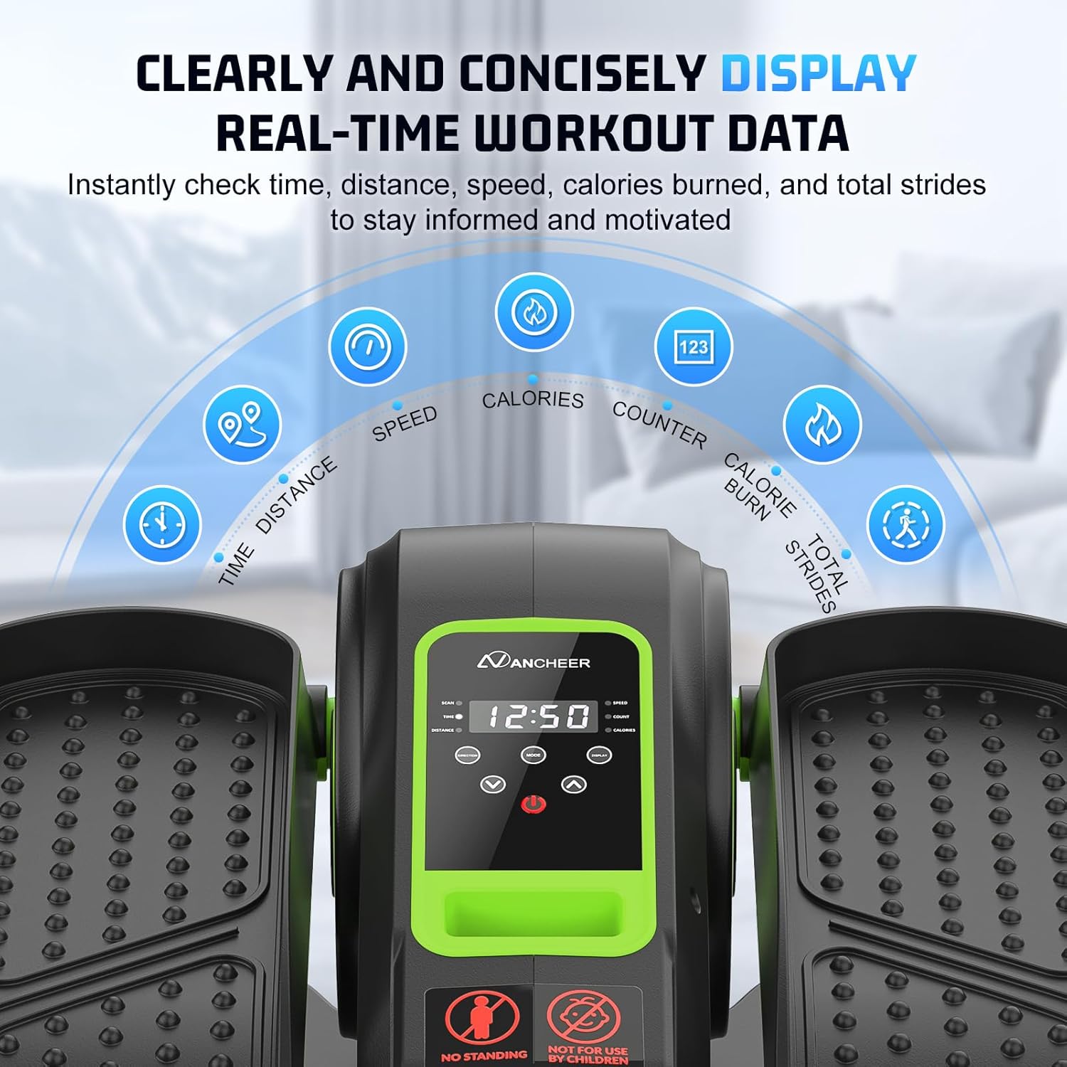 ANCHEER Under Desk Elliptical