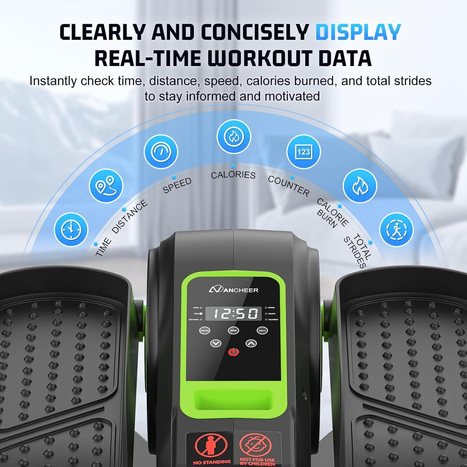 ANCHEER Under Desk Elliptical