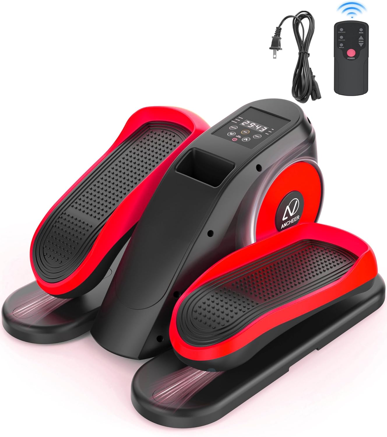 ANCHEER Under Desk Elliptical Machine, Electric Ellipse Leg Exerciser for Seniors with Remote Control-Ancheer