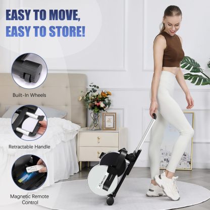 ANCHEER Under Desk Elliptical, Leg Exerciser While Sitting for Seniors with Remote Control, Display Monitor-Ancheer