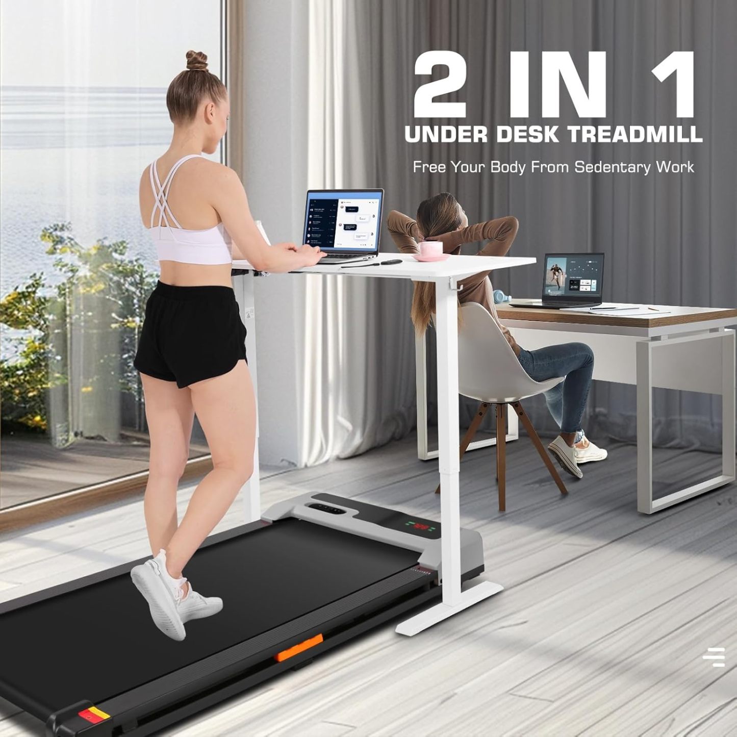 ANCHEER 2.5HP Walking Pad Treadmill with Remote Control