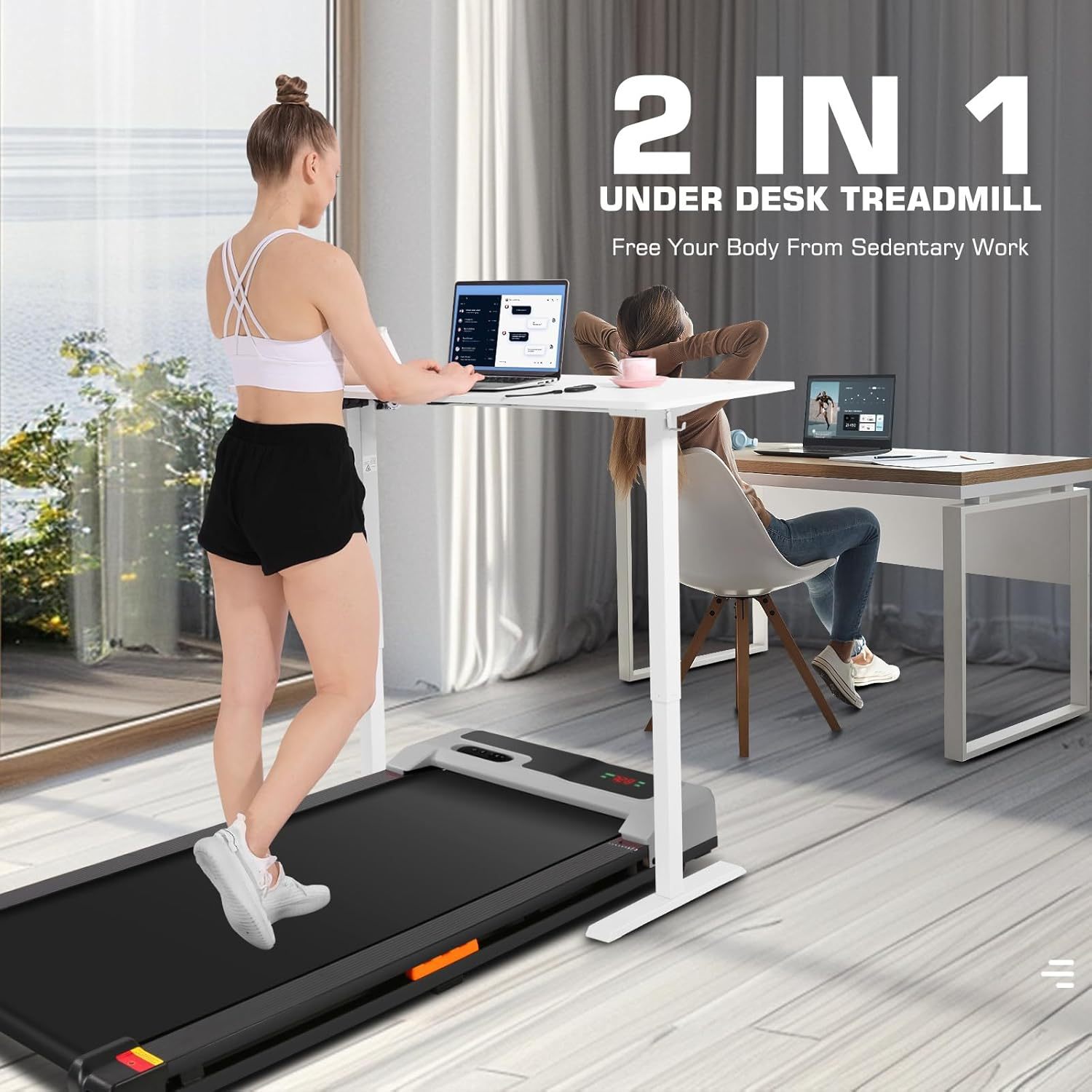ANCHEER 2.5HP Walking Pad Treadmill with Remote Control