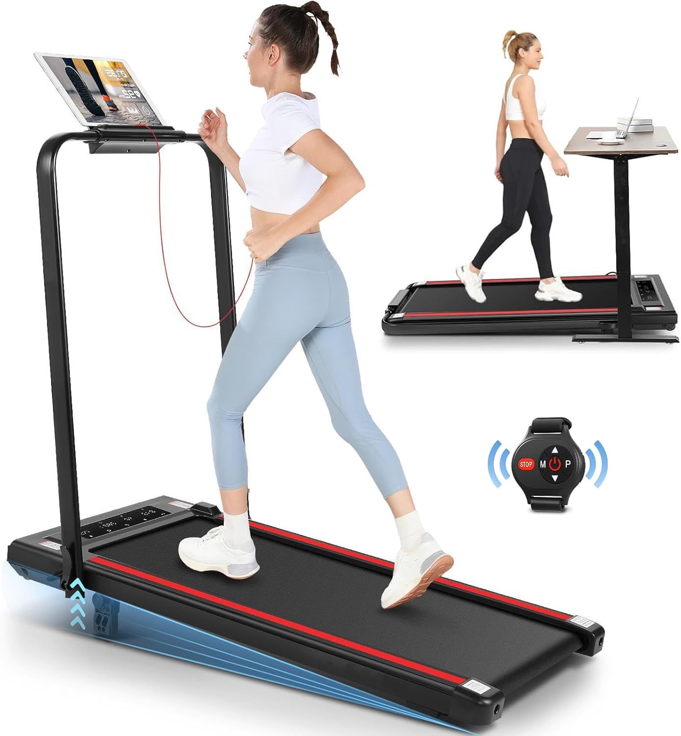 ANCHEER Treadmills, 3 in 1 Folding Treadmill with Incline
