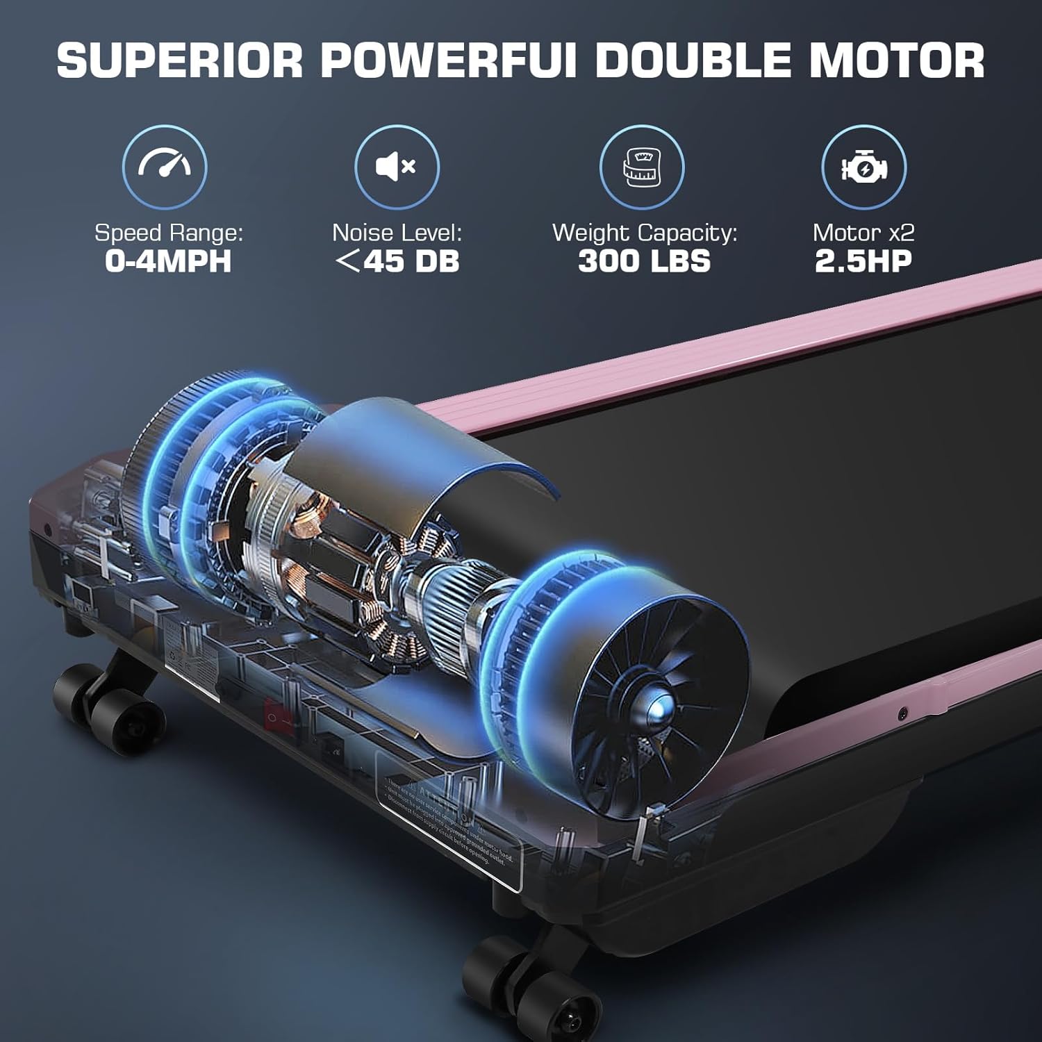 ANCHEER Walking Pad Treadmill with 9% Auto Incline