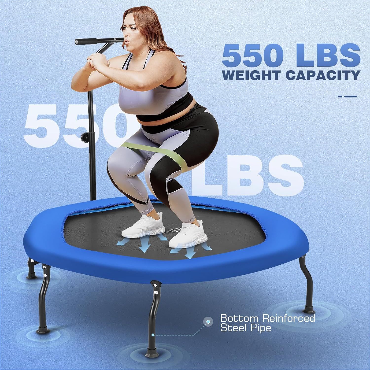 ANCHEER 50" Rebounder Trampoline for Adults