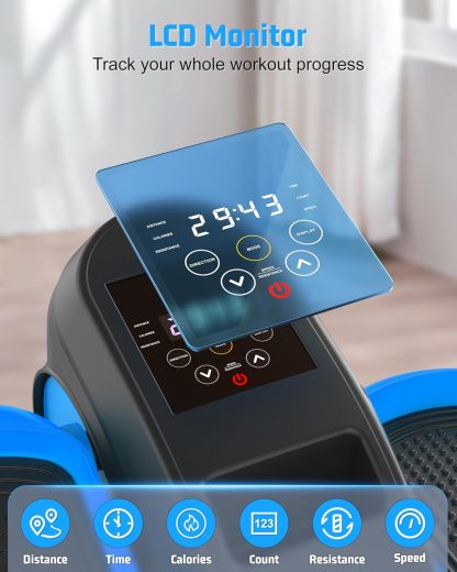 ANCHEER Under Desk Elliptical Machine, Electric Ellipse Leg Exerciser for Seniors with Remote Control-Ancheer