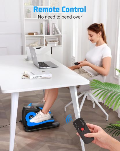 ANCHEER Under Desk Elliptical Machine, Electric Ellipse Leg Exerciser for Seniors with Remote Control-Ancheer
