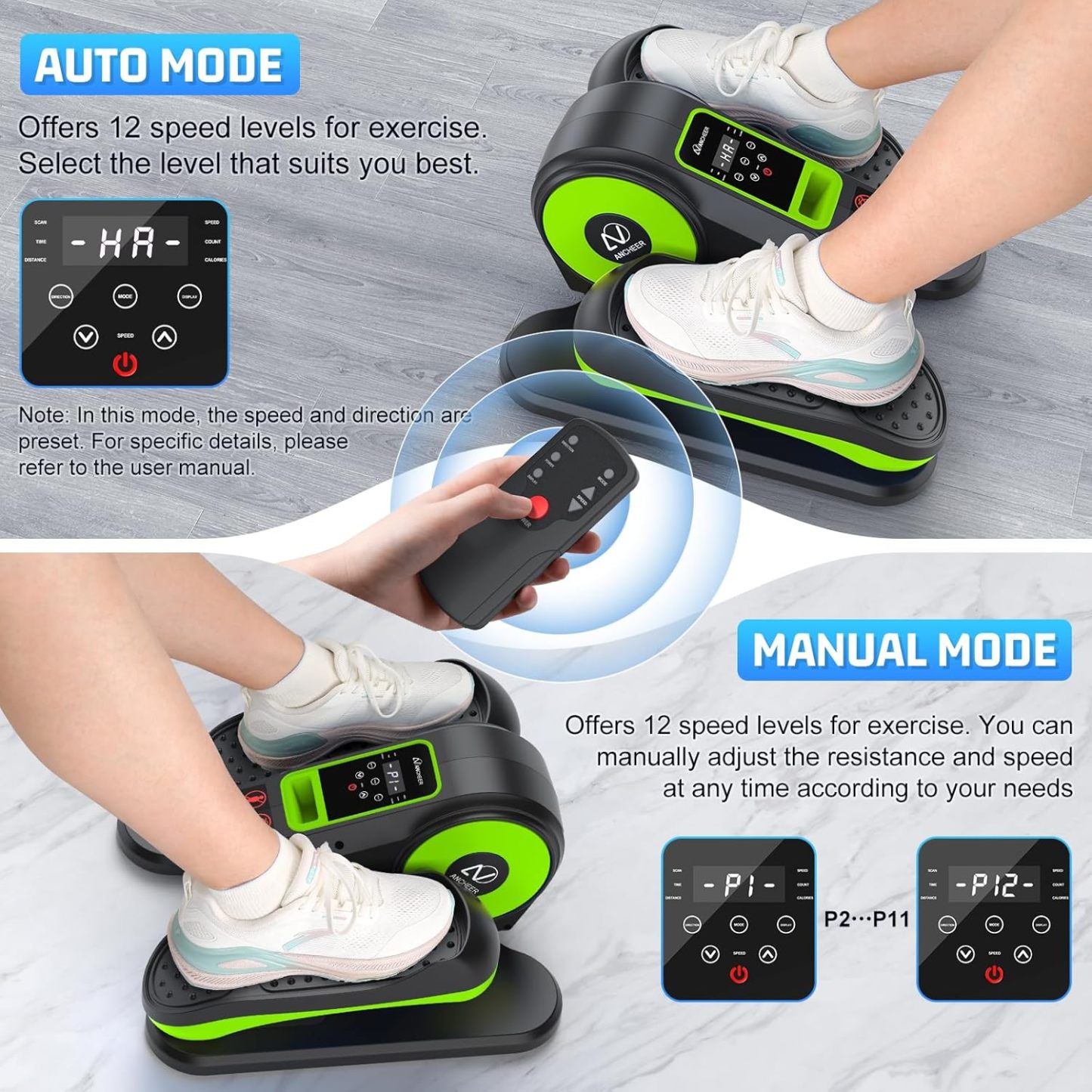 ANCHEER Under Desk Elliptical