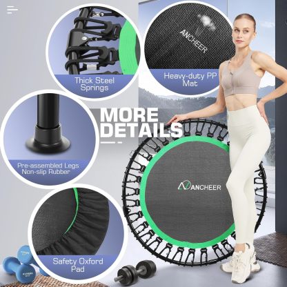 ANCHEER Foldable Mini Trampoline for Adults