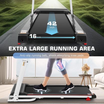 Treadmill with Desk Workstation & Adjustable Height