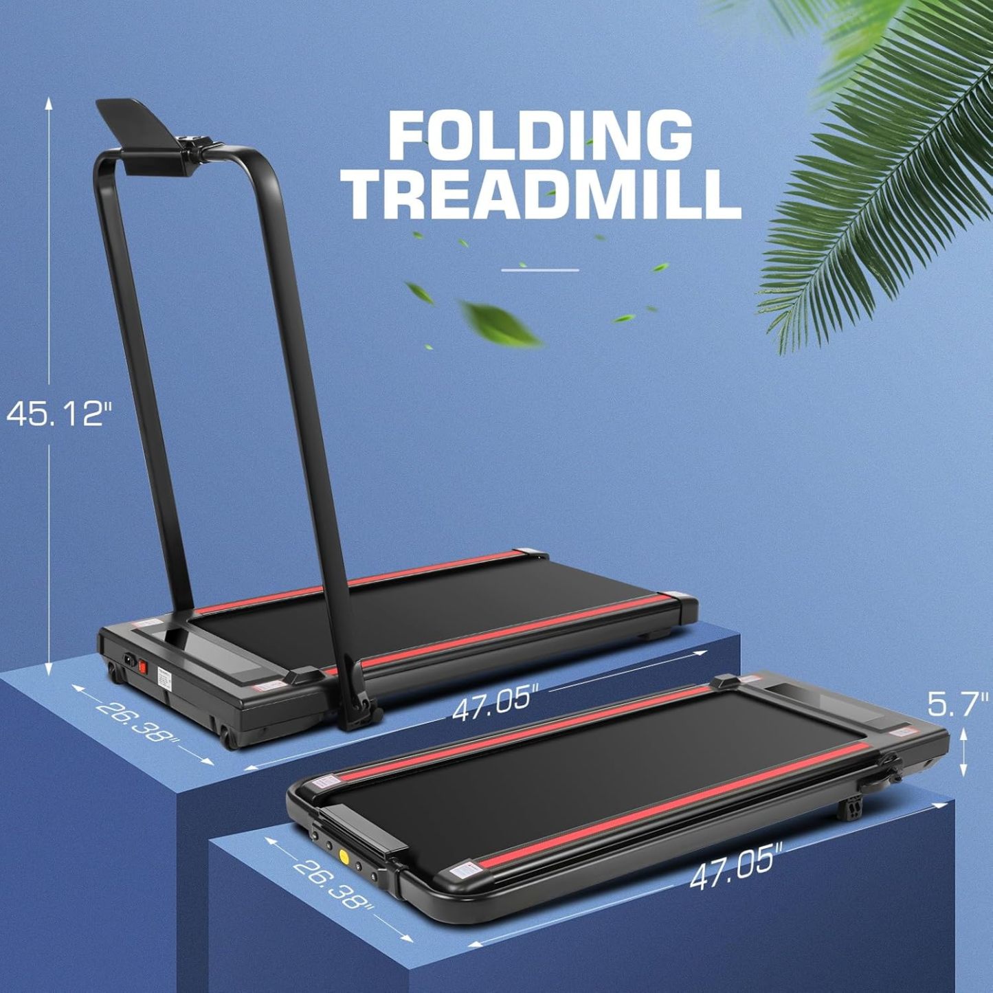 ANCHEER Treadmills, 3 in 1 Folding Treadmill with Incline