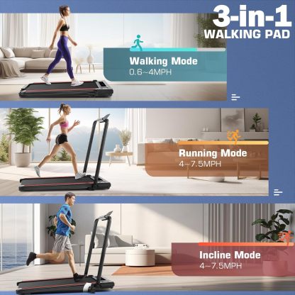ANCHEER Treadmills, 3 in 1 Folding Treadmill with Incline