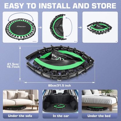 ANCHEER Foldable Mini Trampoline for Adults