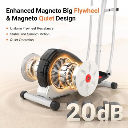 ANCHEER Elliptical Exercise Machine, Ultra-Silent Magnetic Elliptical Training Machines for Home Gym