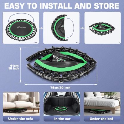 ANCHEER Foldable Mini Trampoline for Adults