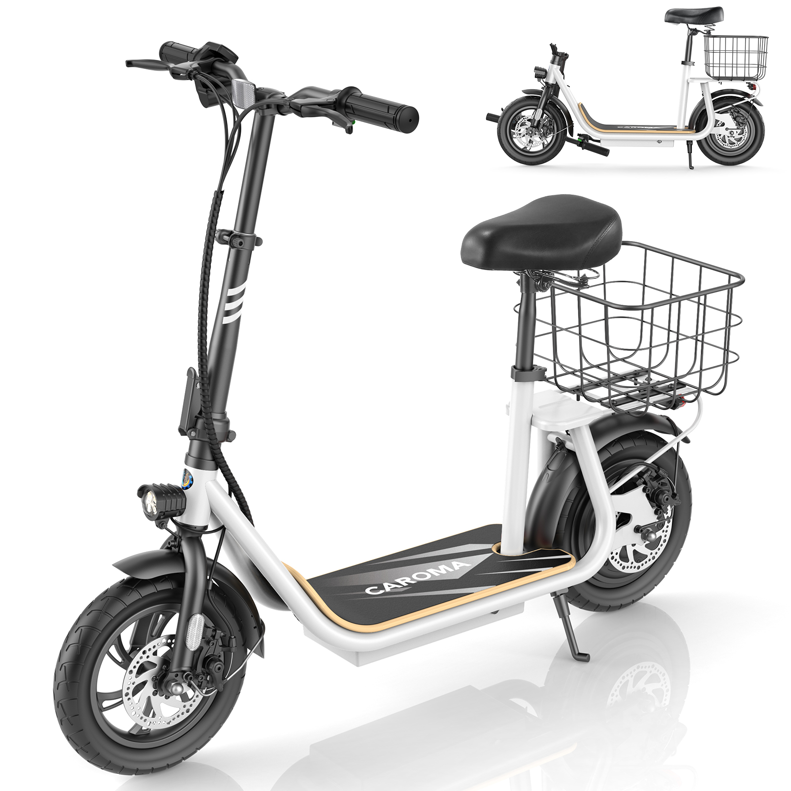 Caroma 560W Electric Scooter with Seat Z1