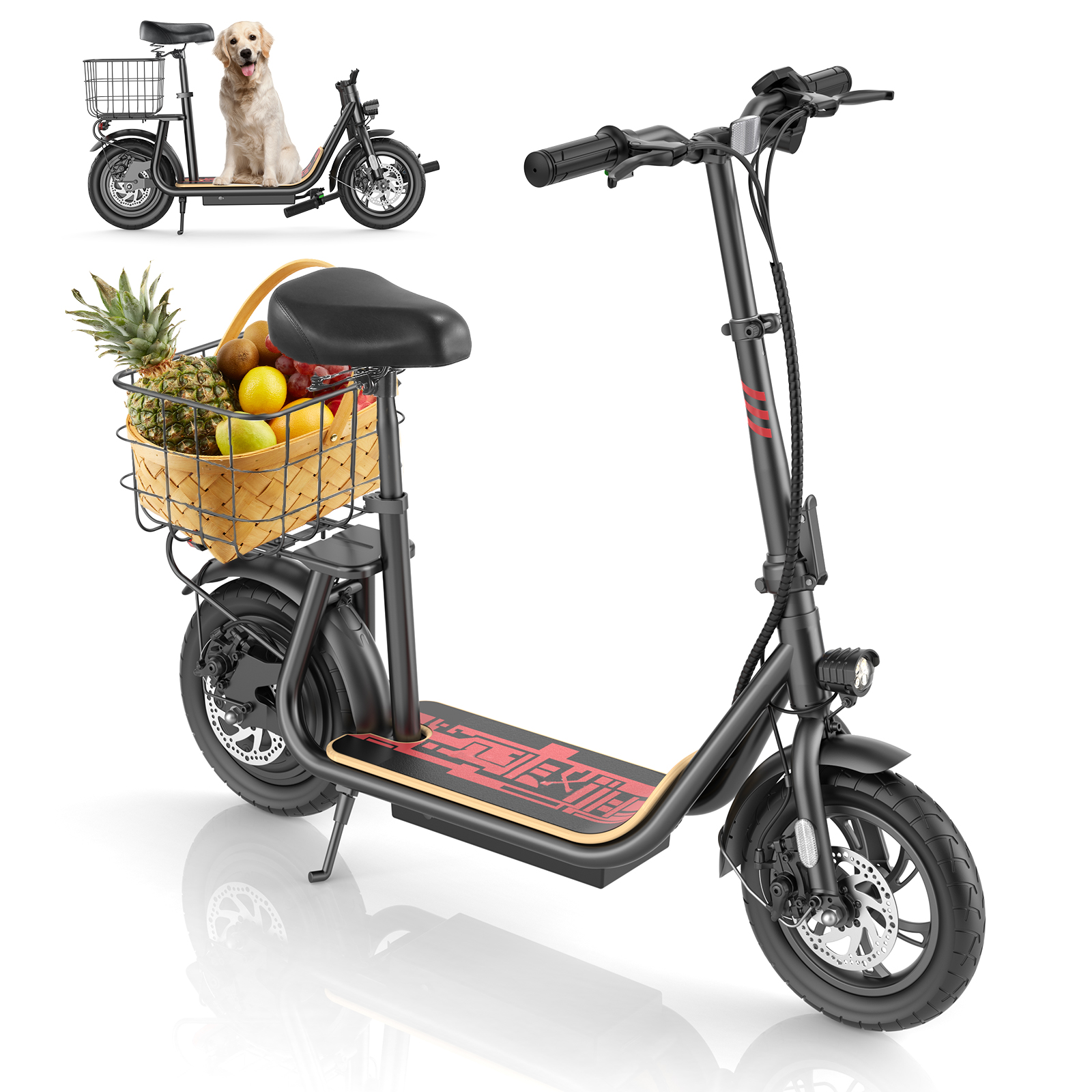 Caroma 819W Electric Scooter with Seat Z2