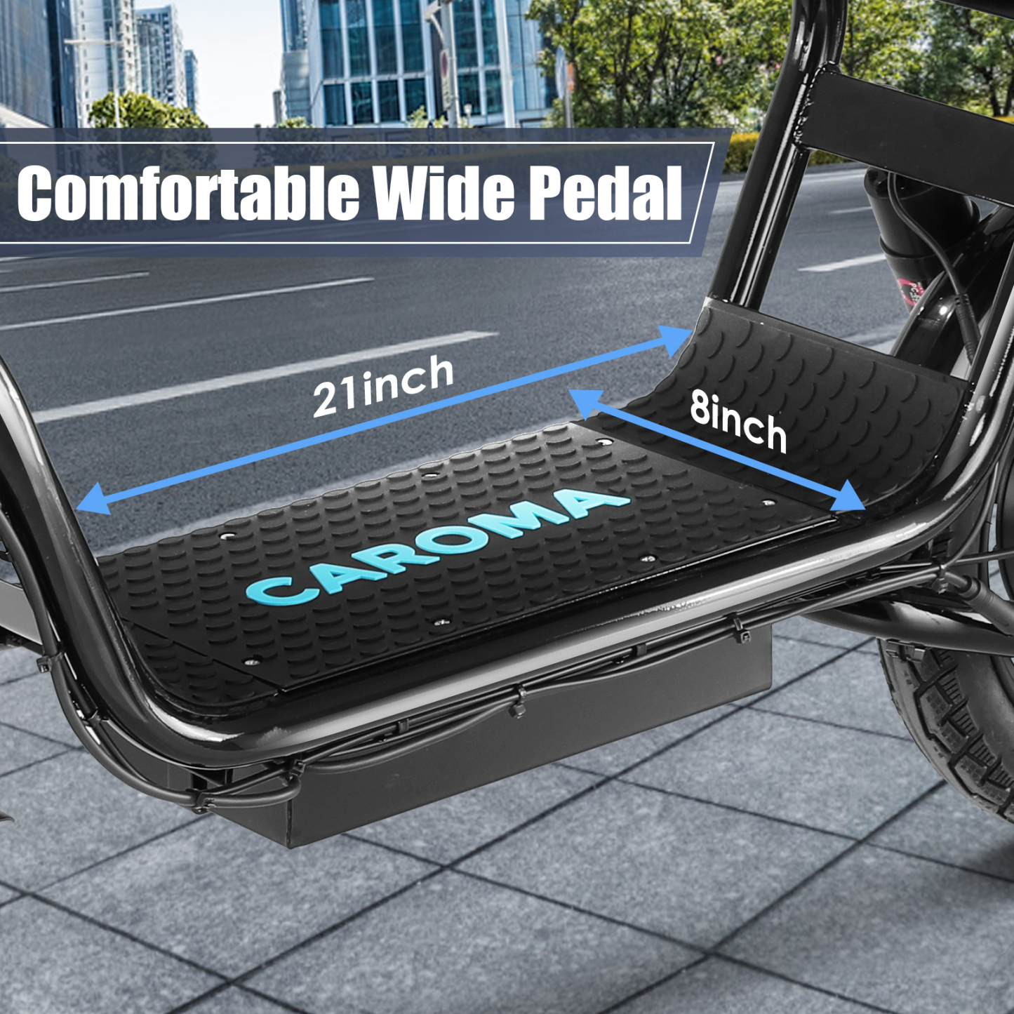 Caroma Electric Scooter with Seat P1