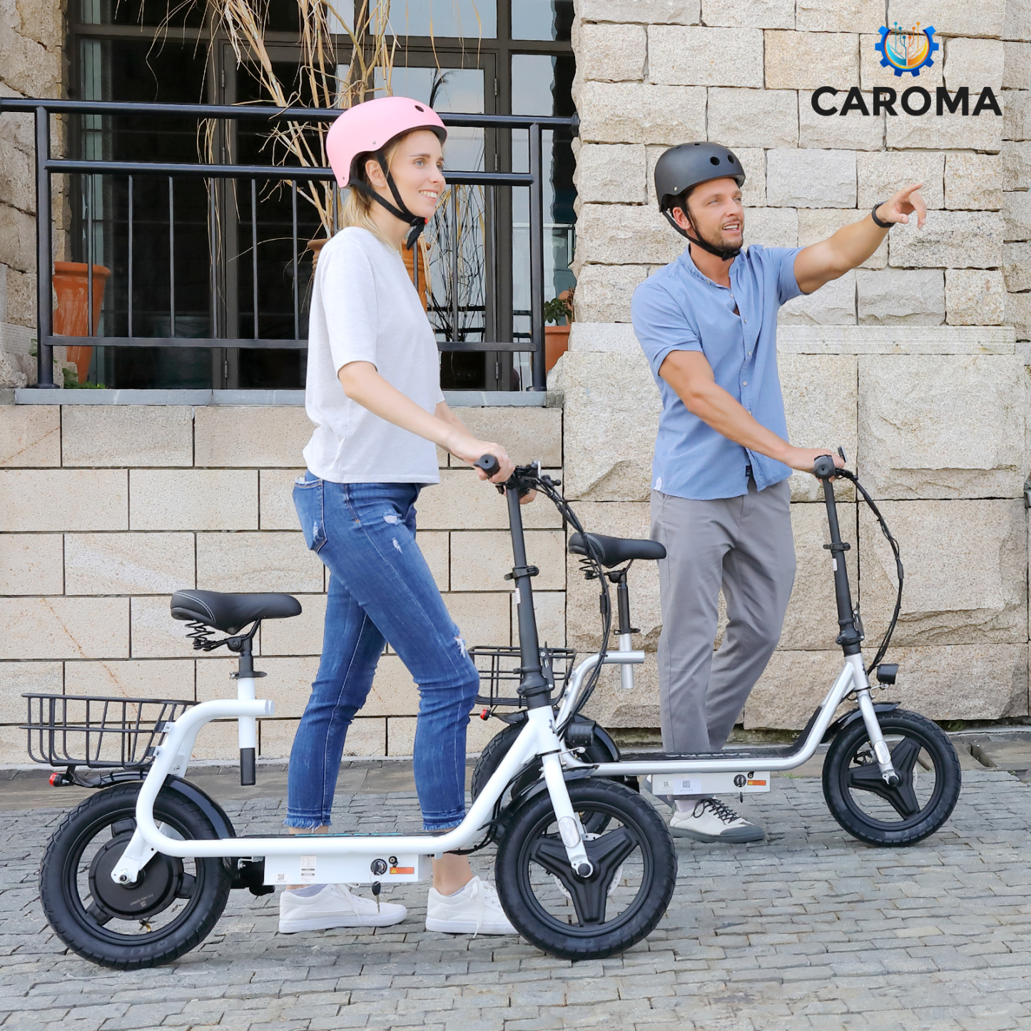 Caroma 750W(1200W Peak) Electric Scooter with Seat