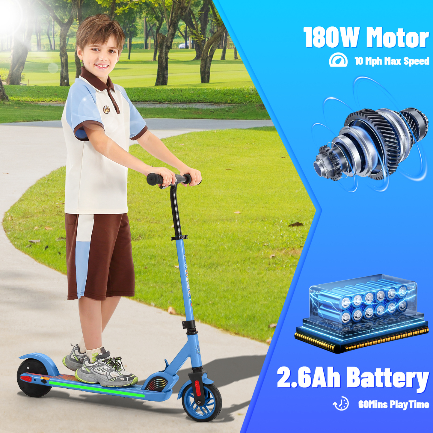 Caroma 180W Kids Electric Scooter E35 PRO